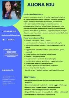 Cerco lavoro badante 24h